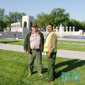 David and Jason are grounds keepers for the memorial. 