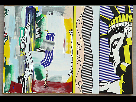 Roy Lichtenstein's Painting with Statue of Liberty, 1983