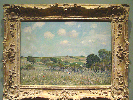 Meadow by Alfred Sisley (French Impressionism located in the permanent collection)