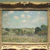 Meadow by Alfred Sisley (French Impressionism located in the permanent collection)