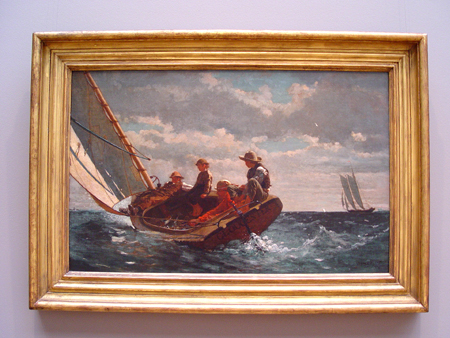 Breezing Up (A Fair Wind): Winslow Homer painted in 1876