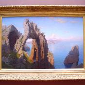 Willian Stanley Haseltine: Natural Arch at Capri, painted in 1871