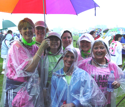 Survivors and supporters had a great time and even managed to stay somewhat dry
