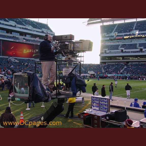 Fox Sports gets their cameras ready for the big game.
