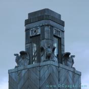 This art deco style tower with American eagles from the 1930s.
