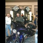 As you enter the show, Harley Davidson Motorcycle's is the first manufacturer to greet you.
