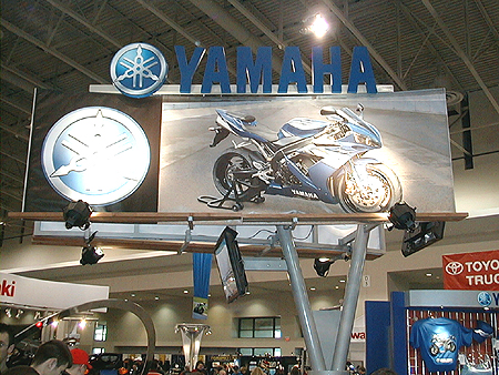 Yamaha Motorcycle show floor.