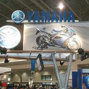 Yamaha Motorcycle show floor.