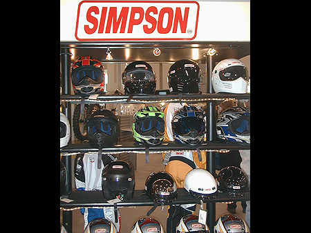 Simpson Helmets were also here showing off their new collection for 2004 and a sneak peek at 2005.