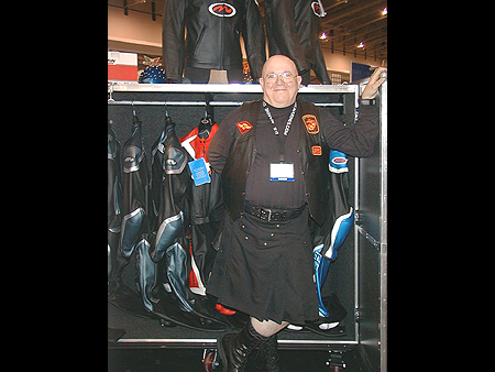 Cima International's very own Ken Smalley, with a good assortment of leathers and other fine gear 630)671-9710 or e-mailhelmets@aol.com
