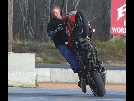 I've never seen more controlled wheelies in my life