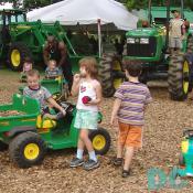 Kids had fun meeting and playing with other kids at the Montgomery County Agriculture Fair.