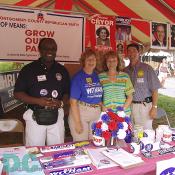 Members of the Montgomery County Republican Party outreaching to the community at the fair.