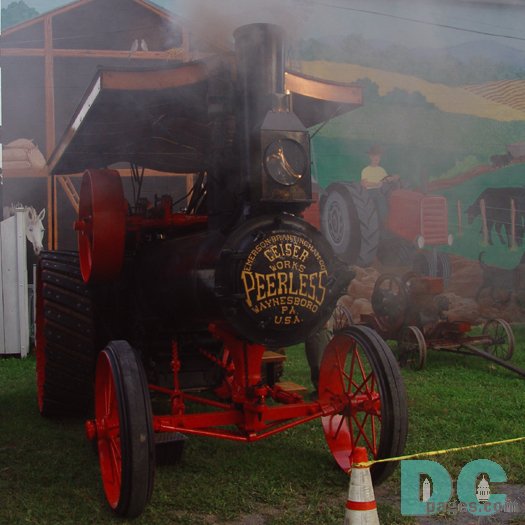 This coal fired steam engine bellowed out alot of smoke.