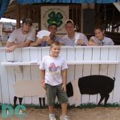 4-H Kids sell raffle tickets for a fresh butchered hog or $250.00 in cash.