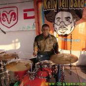 The Kelly Dell band has one fantastic drummer.