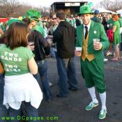 Check out this daddy-o sporting his snazzy Leprecon get-up.