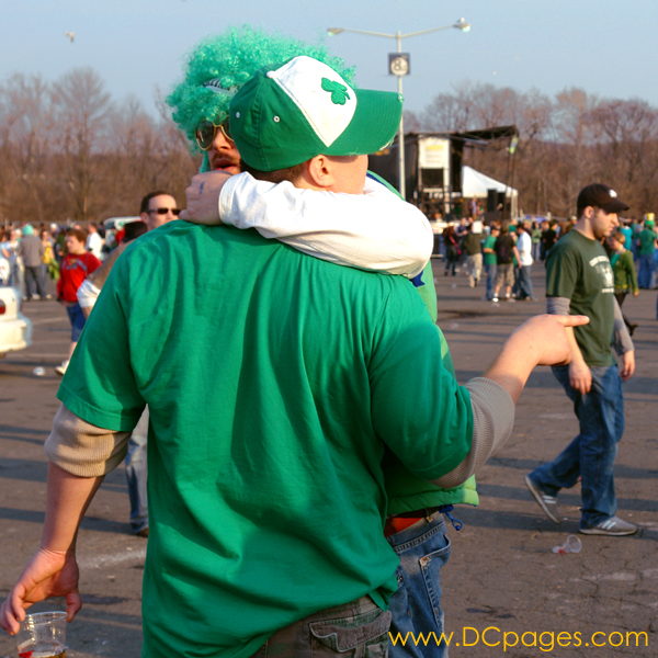 An Irishman is never drunk as long as
his friend can hold him up.
