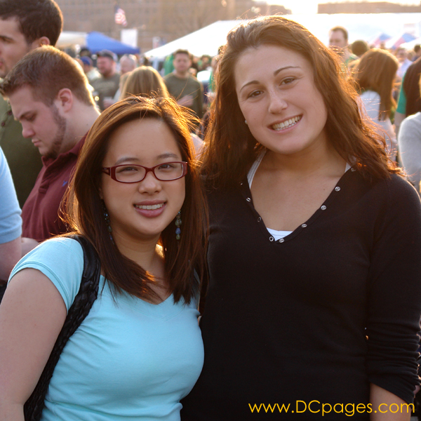 These two fine ladies are officially Irish during Shamrock Fest.