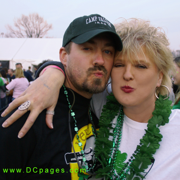 The Shamrock festival made this couple want to pucker their lips.