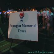The Defense Department held special night Pentagon Memorial Tours for the "Freedom Walkers."