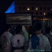 "Freedom Walkers" learn the history of damaged section of the Pentagon building during the September 11, 2006 attacks. 