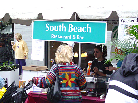 South Beach was one of the many restaurants who gave people a sample of their diverse and delicious foods.