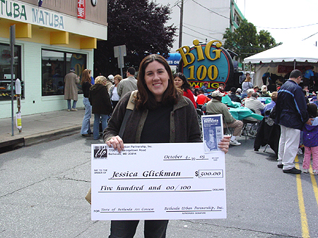 The 2003 Taste of Bethesda artwork was chosen as part of an artwork contest.  The winner of the competition was Jessica Glickman of Rockville, Maryland.