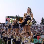 The cheerleaders are the true spirit of the Brigade.
