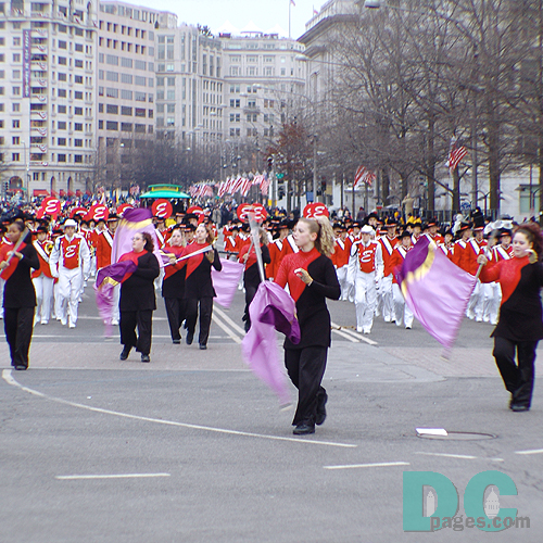 Marching performers