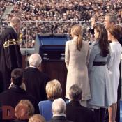 With his family by his side, President George W. Bush is sworn in for his second term as the 43rd President of the United States by U.S. Supreme Court Chief Justice William Rehnquist 