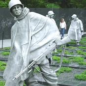 The memorial was very realistic, even down to the type of weapons the soldiers had for that period of time.