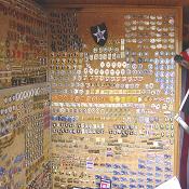 At this particular vendor booth, you could find pins and badges from almost every war period.