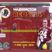 DC City Pages Matthew Cahill and Redskins truck.