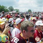 A crowd estimated over 20,000 attended fan appreciation day.
