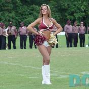 Redskins Cheerleader Jackie wowed the crowd with her energetic performance. Jackie's in her fifth year with the team and is a stay at home mother to her 11 year old daughter. In addition to her busy schedule, Jackie's a property manager for a real estate firm.

 