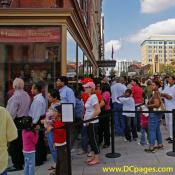 Everyone is eager to enter Madame Tussauds during their Grand Opening.