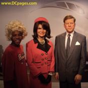 DC resident, Andre, hams it up with Jackie "O" and President John F. Kennedy, America's honorary royal couple.