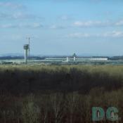 Dulles International Airport view from Steven F. Udvar Hazy Center. Plane Observation Deck 