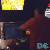 Dulles International Airport radar simulation at the Steven F. Udvar Hazy Center. 