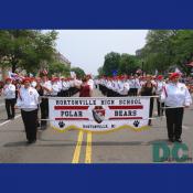 Hortonville High School - Polar Bears - Hortonville, Wisconsin marching down Constitution Avenue.