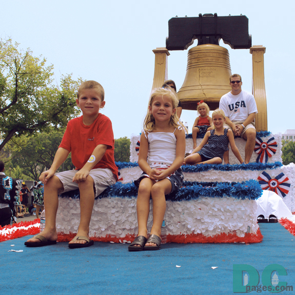 American Family on Liberty Bell Float.