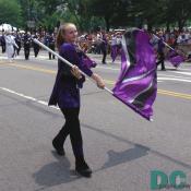 marching band flag girl
