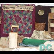 The traveling art studio of Peppercorn Creek Crafts.