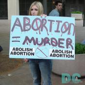 ABOLISH ABORTION SIGN