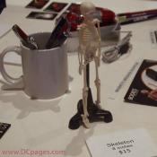 The minature skeleton is the best selling item at the exhibit gift shop.