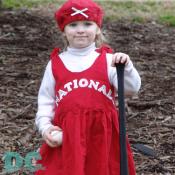A young fan of the District of Columbia's newest Sports team, Major League Baseball's, Washington Nationals.