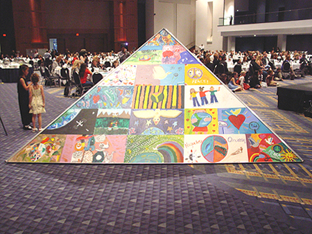 Art for Peace Pyramid at the Awards Ceremony, Washington Convention Center, September 12, 2003