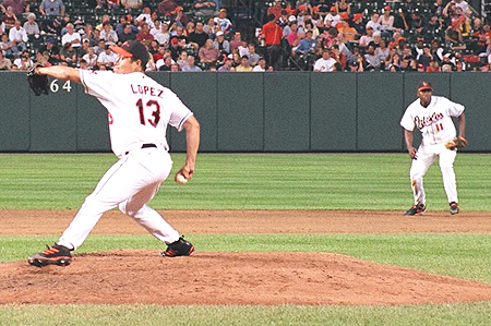 Orioles Pitcher Rodrigo Lopez was once one of the top American League rookies when he first began his career in April of 2000.