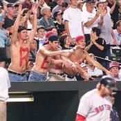 Although the game was played at Baltimore's Camden Yards, the Red Sox fans tried their best to make themselves visible. After the game the four were never to be seen.